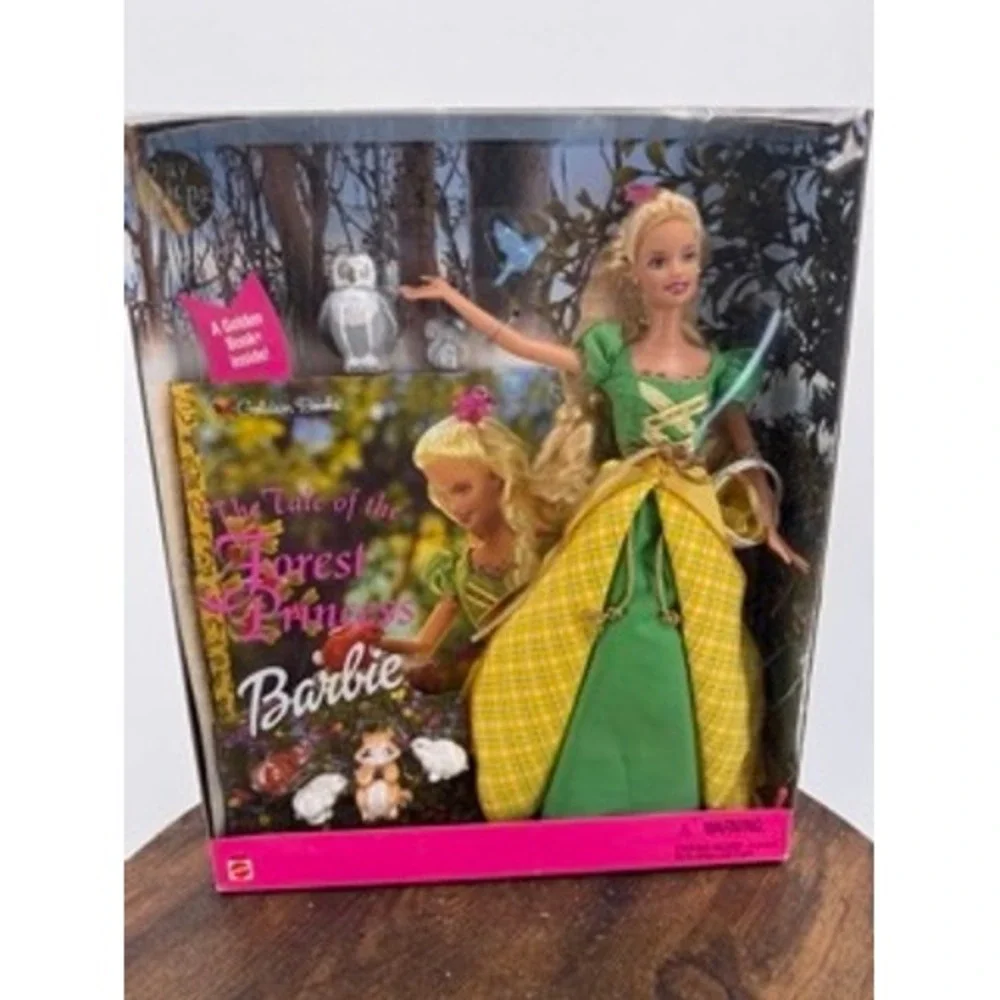 Vintage NEW Mattel Tale of the Forest Princess Barbie Doll Gift Set Cottage